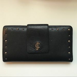 Juicy Couture black and gold wallet